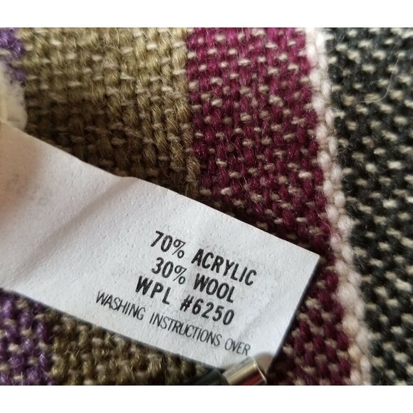 Russ Petites Women's Medium Striped Navy White Button Cardigan Sweater Casual - Picture 3 of 7